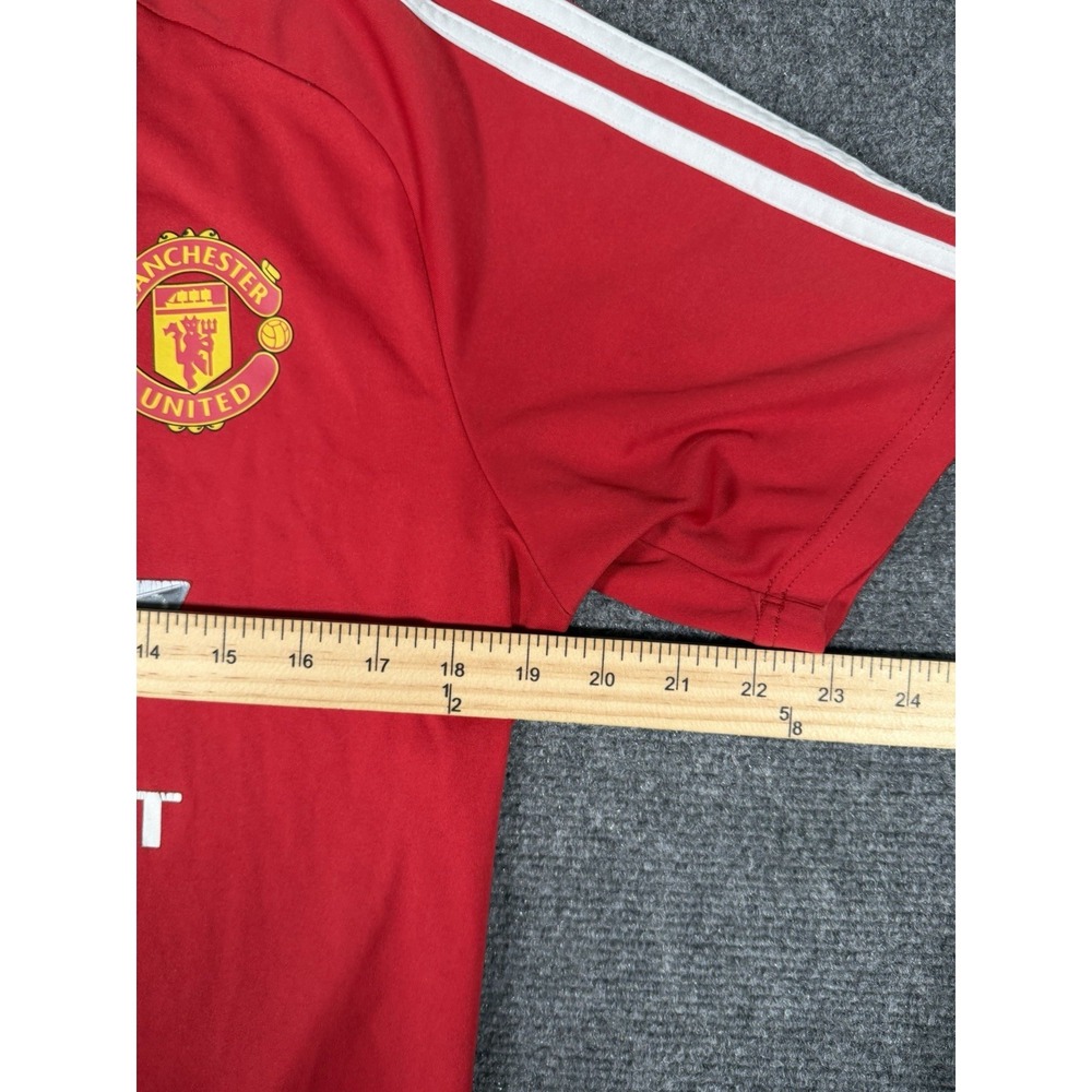 Adidas Manchester United 2016/2017 Home Football Shirt Mens Medium Red Jersey - Picture 15 of 16